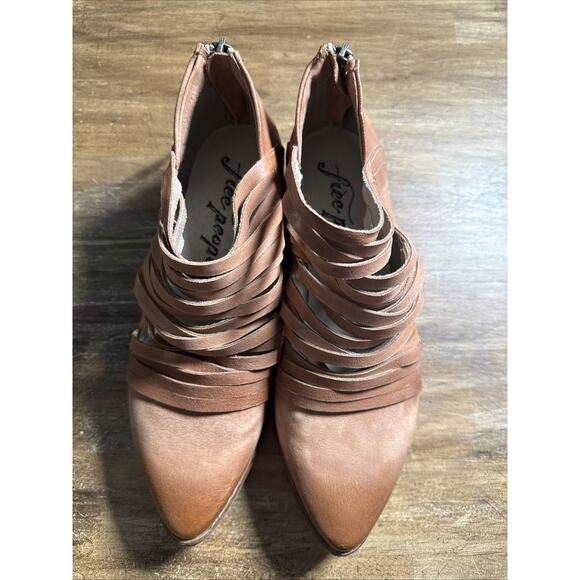 Free People Lost Valley Ankle Boot Natural Brown - Size 38 (US 7.5) - Picture 5 of 8
